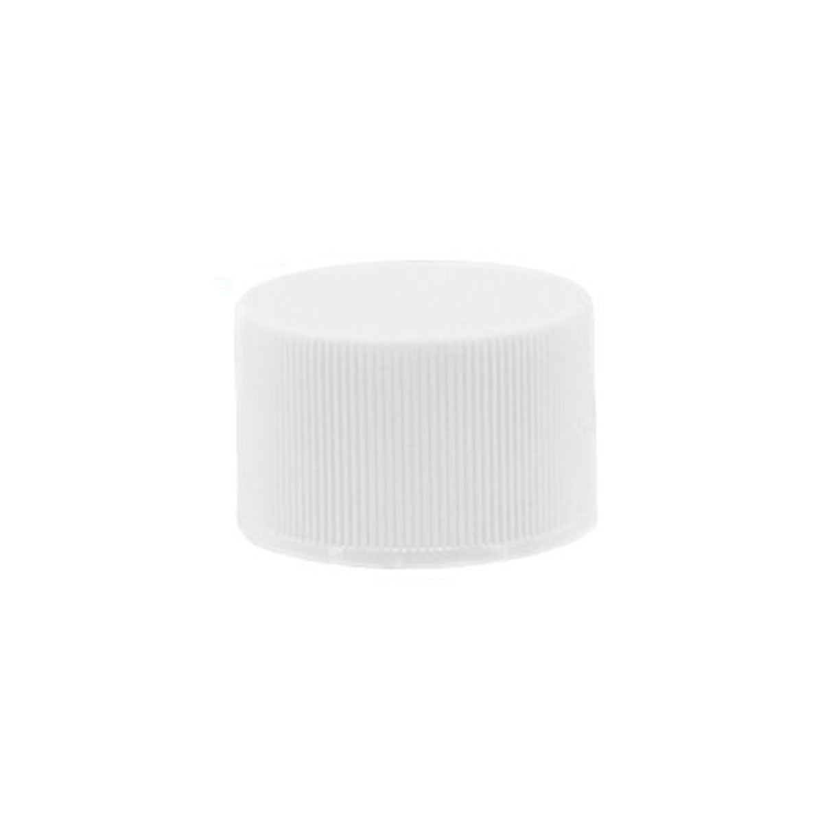 Plastic Ribbed Caps with Foam Liner (F217) - White (110/400) - Assorted Caps | General Bottle Supply