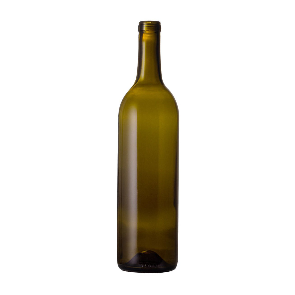 750 ml Antique Green Claret Mini Punt 454 Grams - Glass Bottle | General Bottle Supply