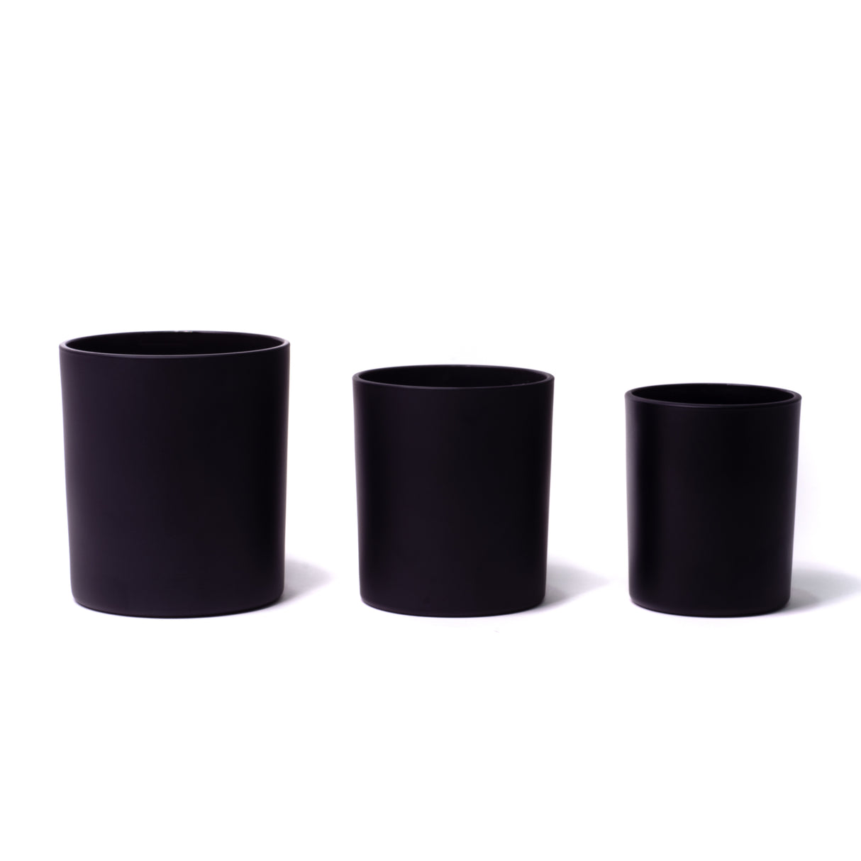 10oz Glass Candle Jar - Black Matte - Glass Jar | General Bottle Supply