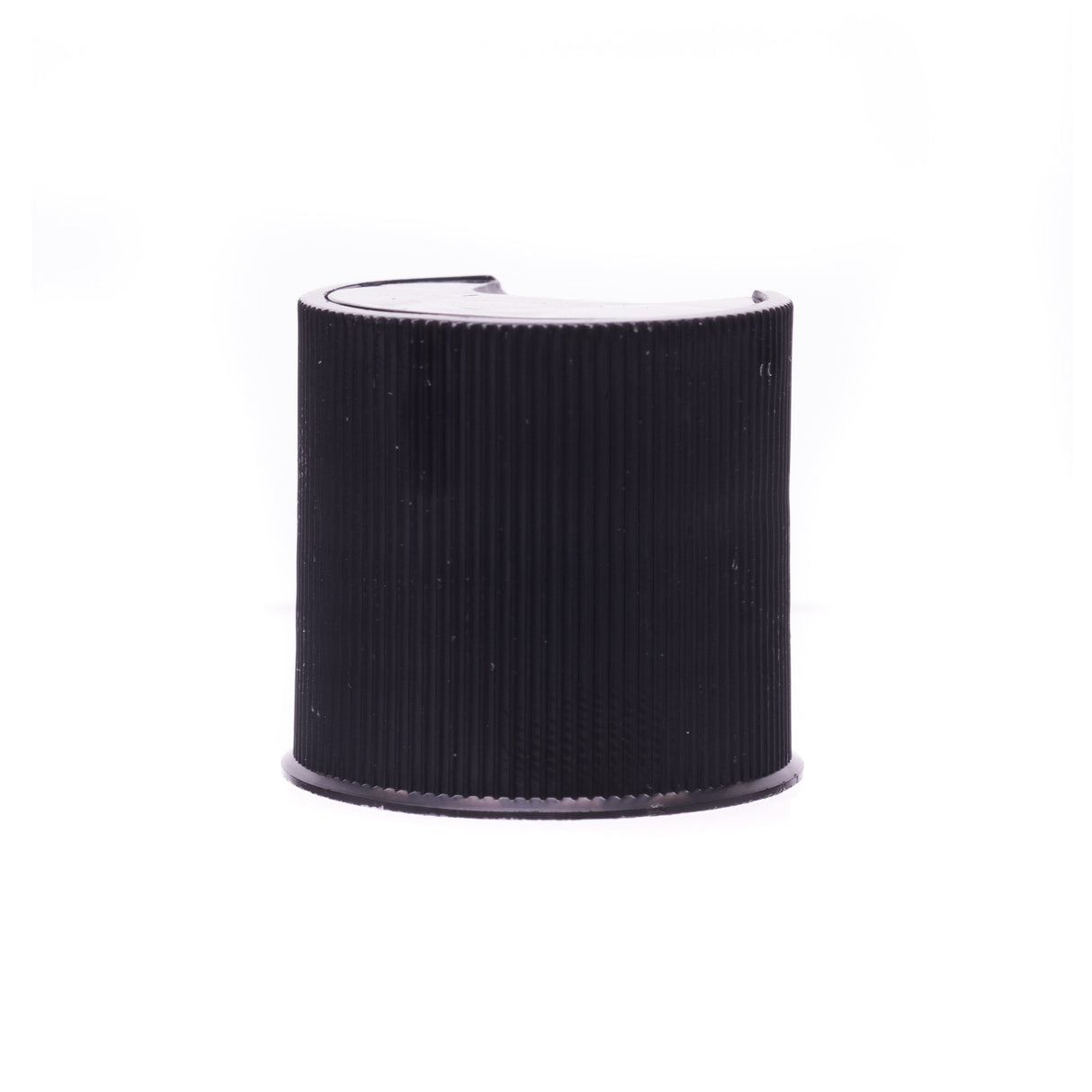 Disc or Press Top - Ribbed - Black (24/410) - Dispensing Caps | General Bottle Supply