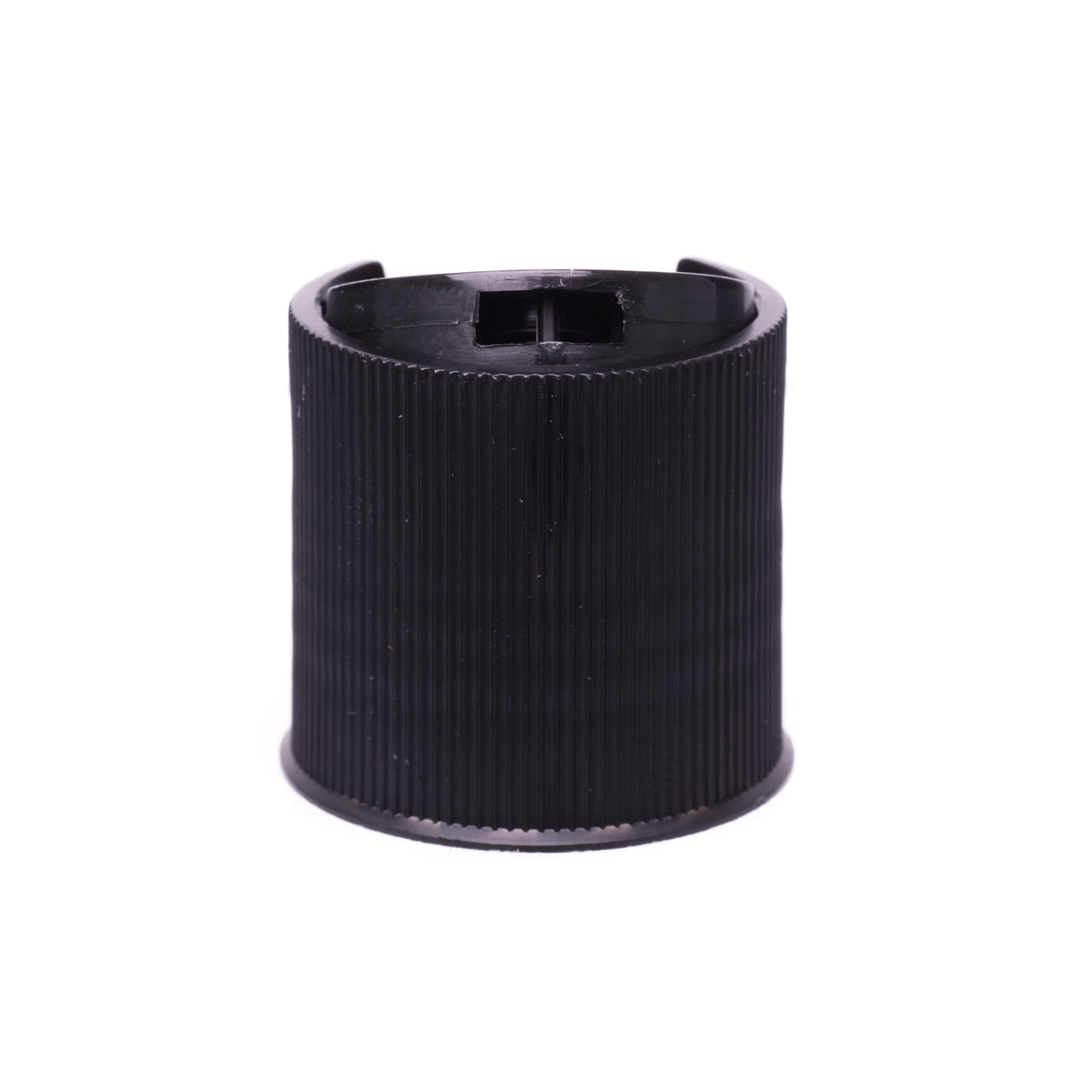 Disc or Press Top - Ribbed - Black (24/410) - Dispensing Caps | General Bottle Supply