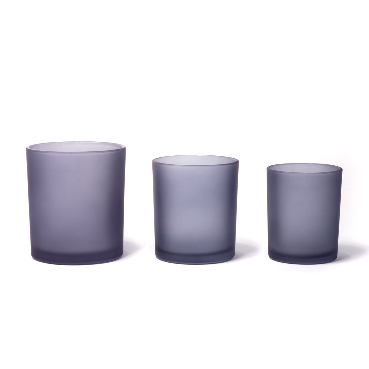 7oz Glass Candle Jar - Gray Frosted - Glass Jar | General Bottle Supply