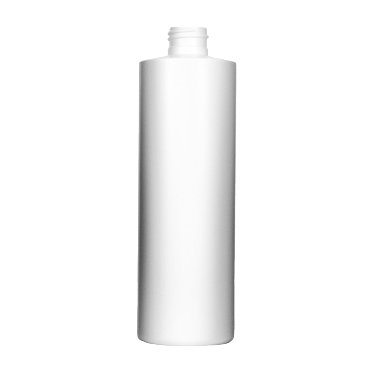 12 oz Cylinder Round HDPE Bottles - White - Plastic Bottle | General Bottle Supply
