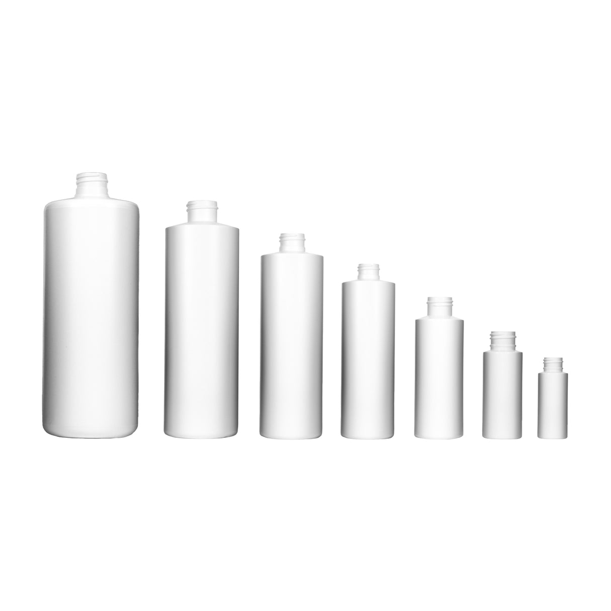 32 oz Cylinder Round HDPE Bottles - White - Plastic Bottle | General Bottle Supply