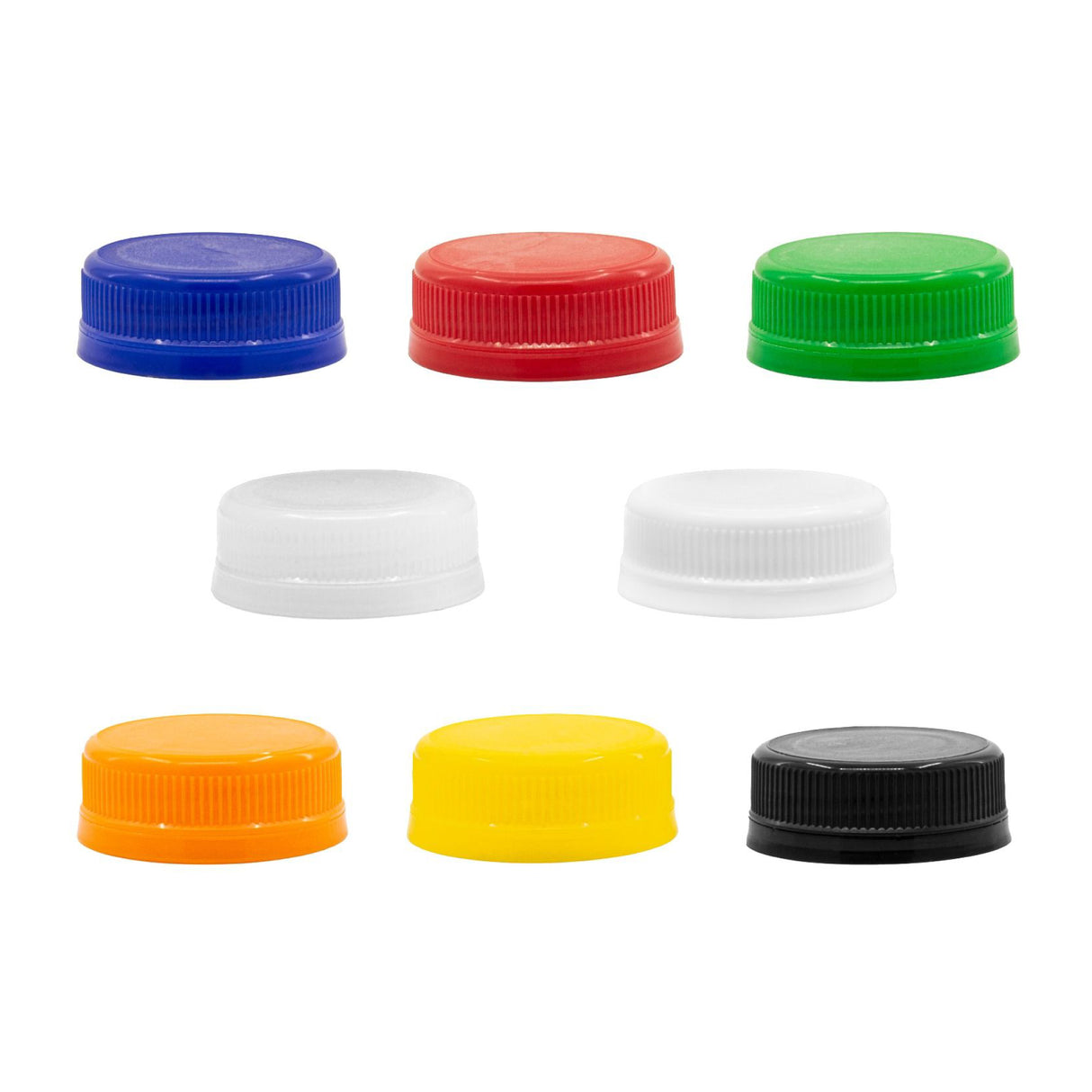 Juice or Dairy Caps - Green (38mm) - Assorted Caps | General Bottle Supply