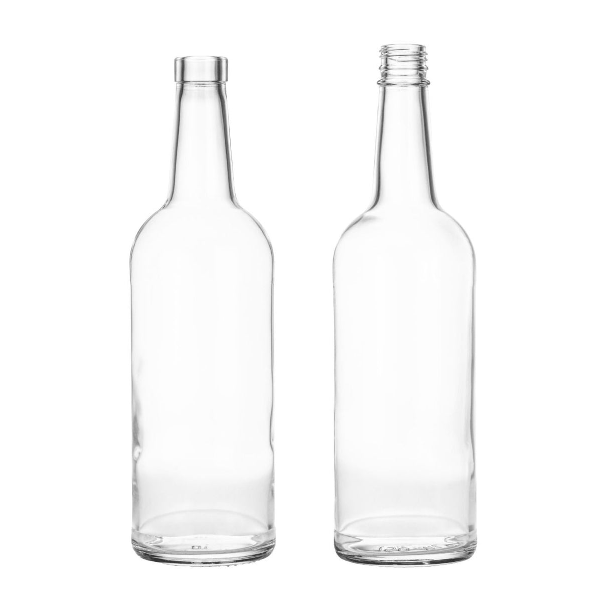 750 ml Lincoln Liquor Bottle - Bartop Finish - Glass Bottle | General Bottle Supply