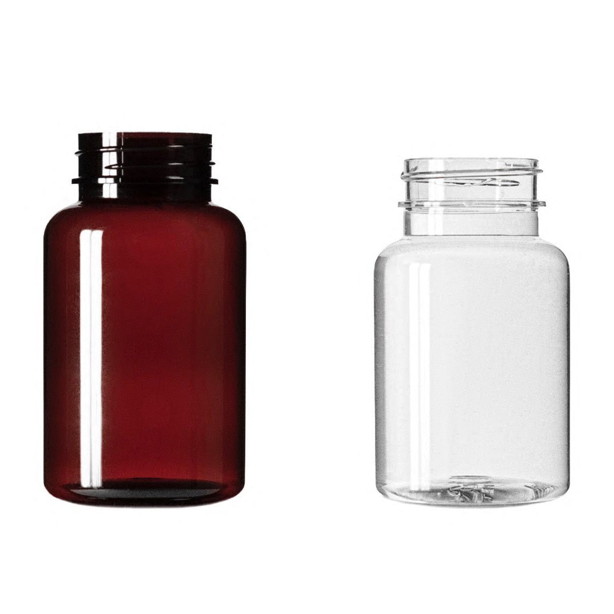 120 cc PET Round Packer - Clear - Plastic Bottle | General Bottle Supply