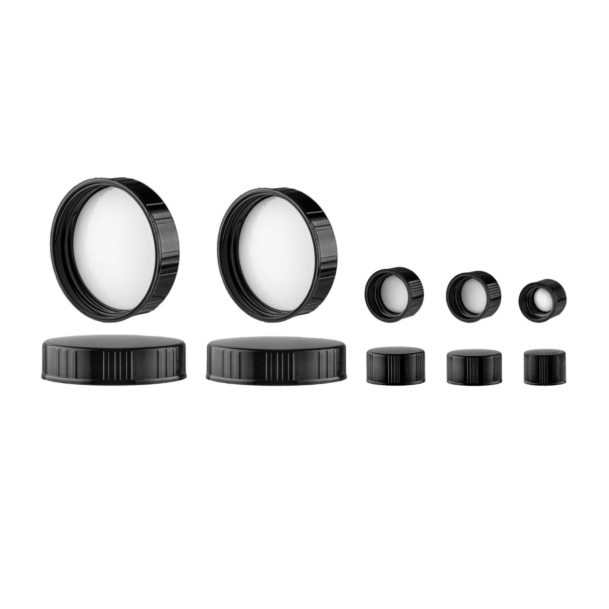 Phenolic Ribbed Cap with Paper Vinyl Liner (43/400) - Assorted Caps | General Bottle Supply