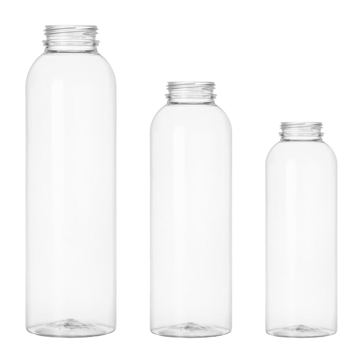 8 oz Round PET Juice Bottles - Clear - Plastic Bottle | General Bottle Supply