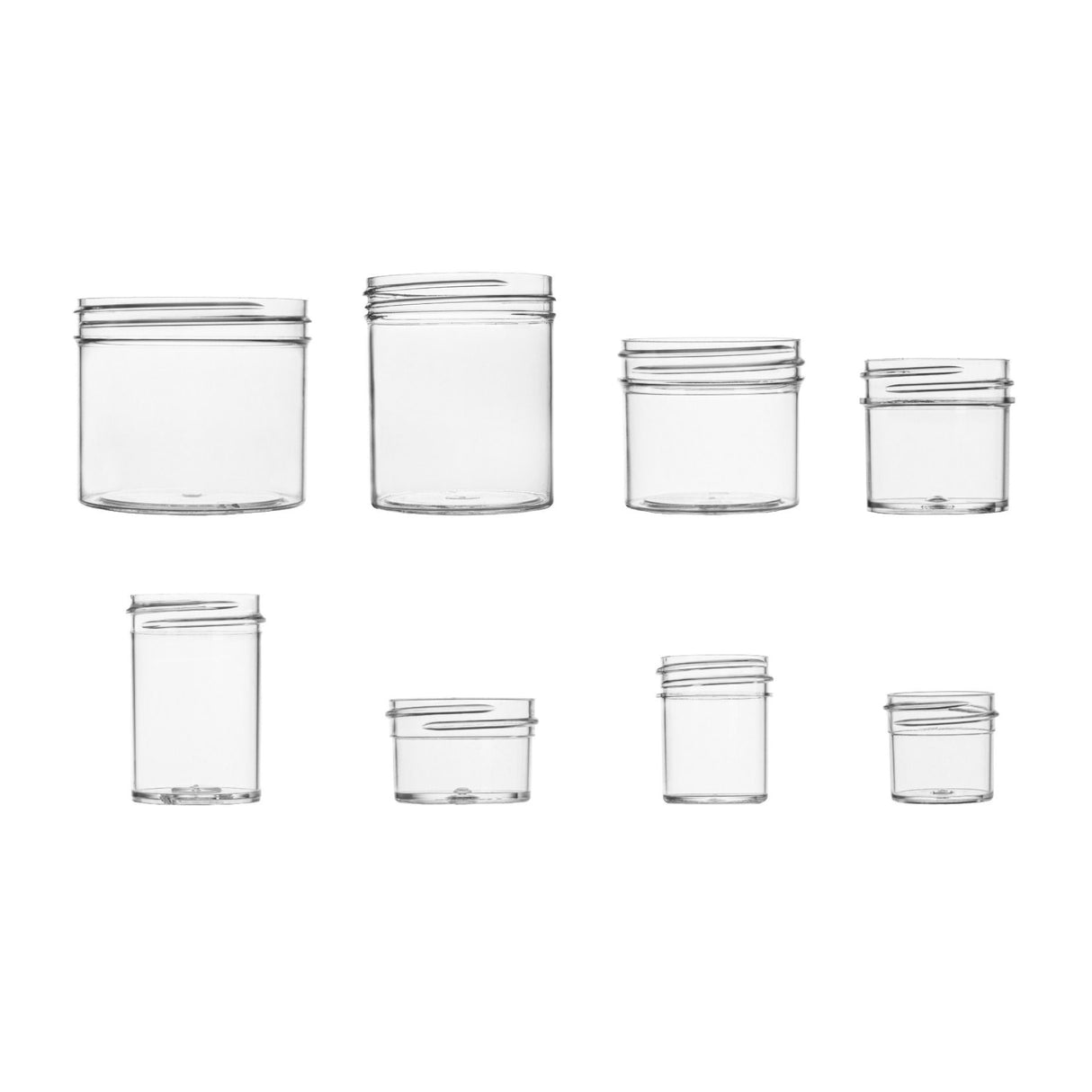 16 oz Single Wall Jar PS - Clear - Plastic Jar | General Bottle Supply