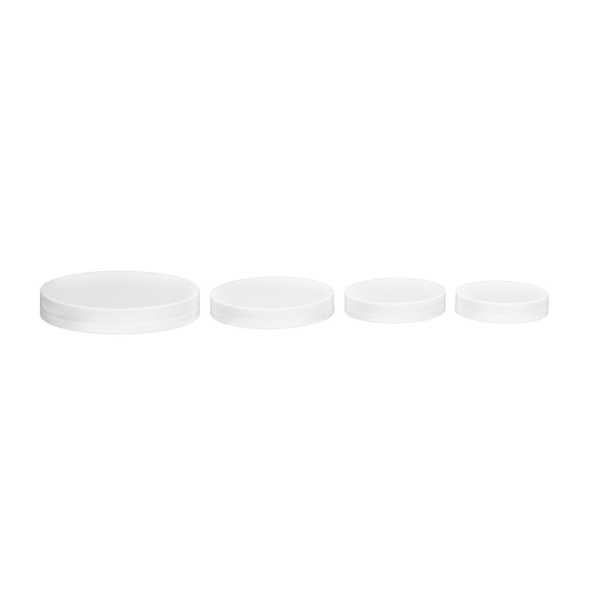 Smooth Unlined Plastic Bottle Caps - White (89/400) - Assorted Caps | General Bottle Supply