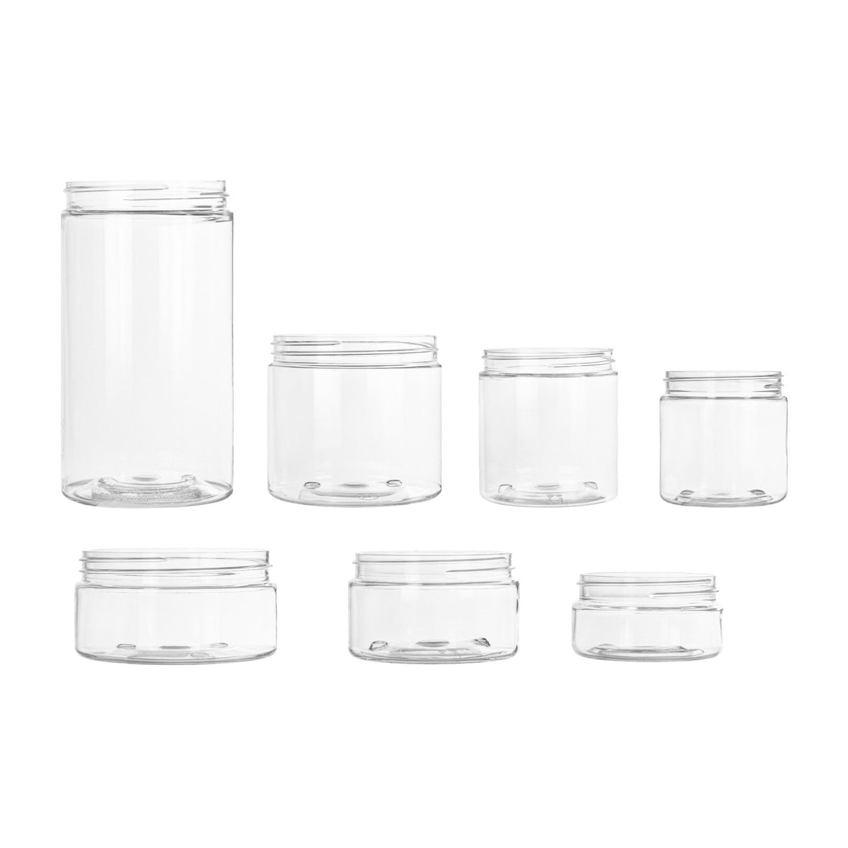 32 oz Wide Mouth PET Jars - Clear - Plastic Jar | General Bottle Supply