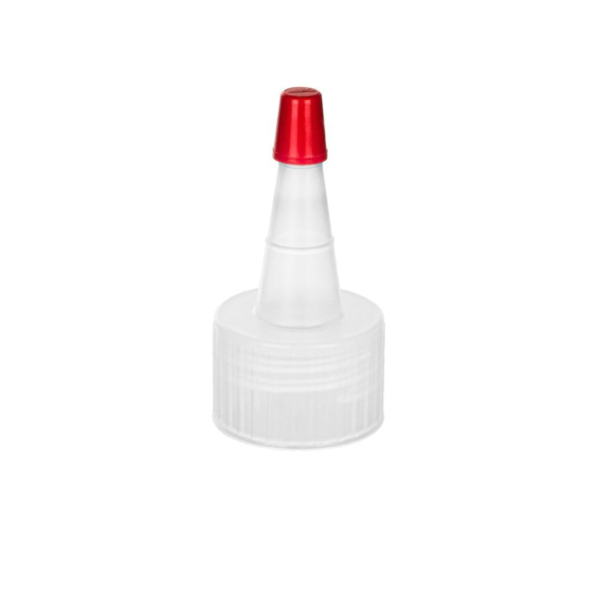Yorker (Spouted) Caps - Hole With Red Tip (28/400) - Dispensing Caps | General Bottle Supply