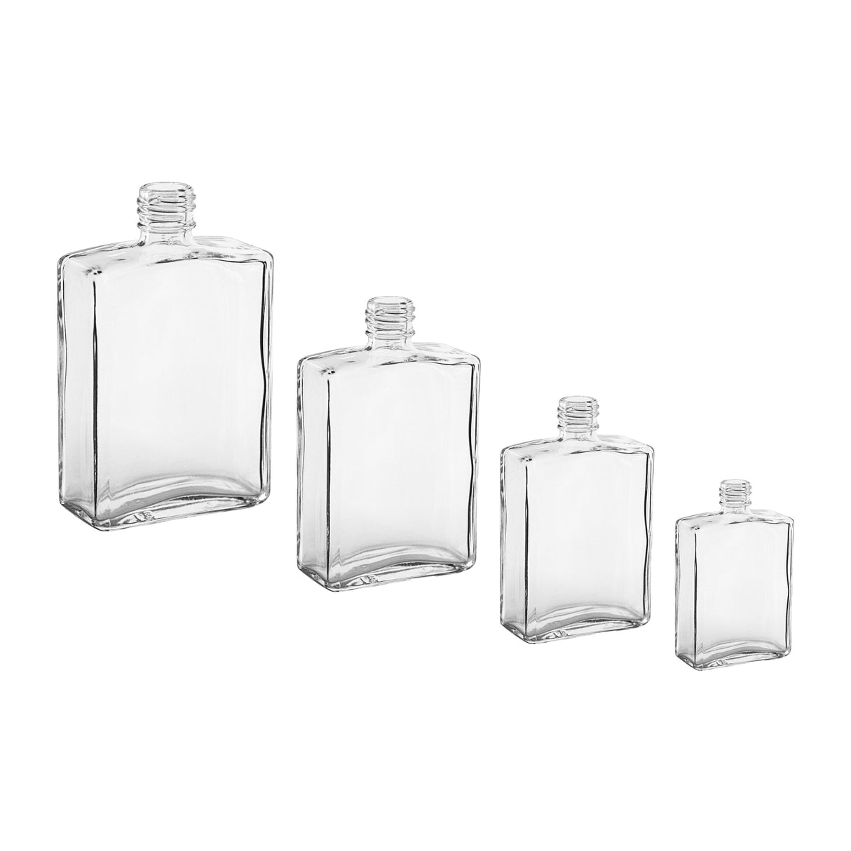2 oz Rectangular Phoenix Cosmetic Container - Glass Bottle | General Bottle Supply