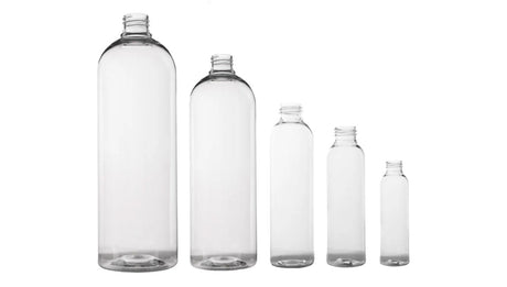 Bullet and Cosmo Round plastic bottles in assorted sizes - wholesale | General Bottle Supply