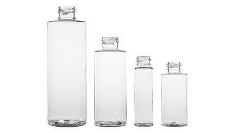 Cylinder Round plastic bottles in assorted sizes - wholesale | General Bottle Supply
