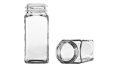 Glass spice jars in assorted sizes - wholesale packaging | General Bottle Supply