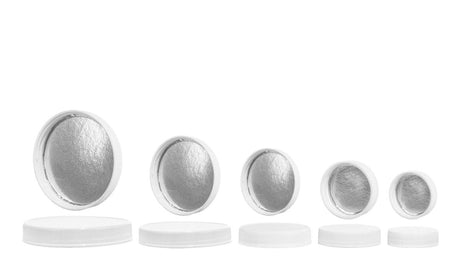 Heat induction caps for plastic and glass bottles - wholesale | General Bottle Supply