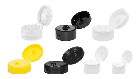 Hinged flip-top dispensing caps - wholesale packaging | General Bottle Supply