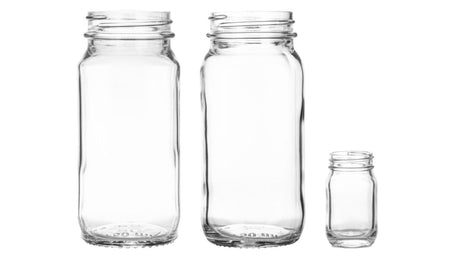 Liquor and spirit glass jars in assorted shapes - wholesale | General Bottle Supply