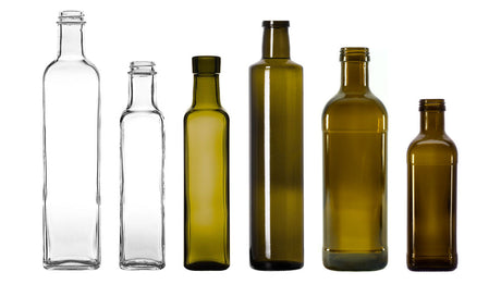 Olive oil glass bottles in assorted shapes and sizes - wholesale | General Bottle Supply