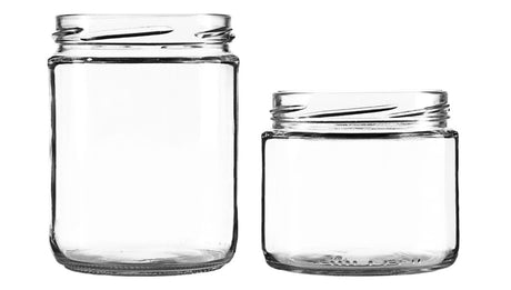 Salsa wide-mouth glass jars in assorted sizes - wholesale | General Bottle Supply