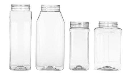 Plastic spice jars in assorted sizes - wholesale packaging | General Bottle Supply
