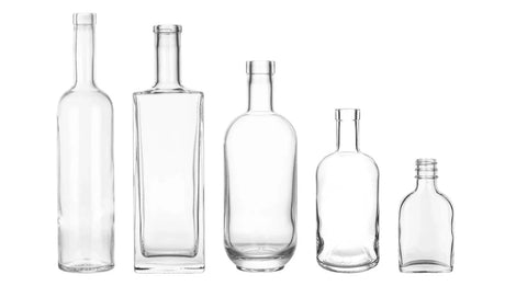 Liquor and spirit glass bottles in assorted shapes - wholesale | General Bottle Supply
