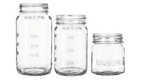 Mason jars in assorted sizes for canning and cosmetics - wholesale | General Bottle Supply