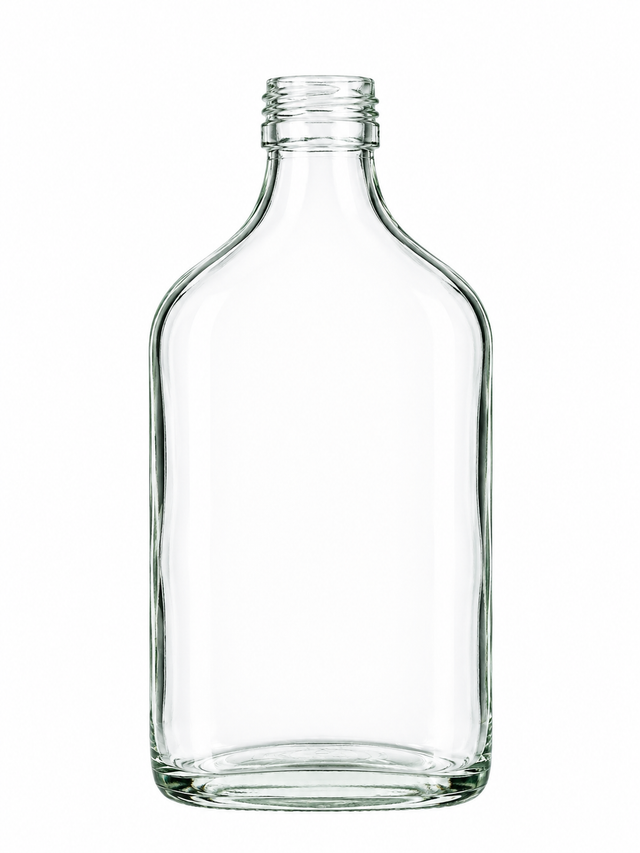 250ML FLASK GLASS BOTTLE - Glass Bottle | General Bottle Supply