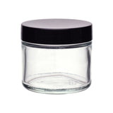 2 oz Straight Sided Glass Jars - Flint - Glass Jar | General Bottle Supply