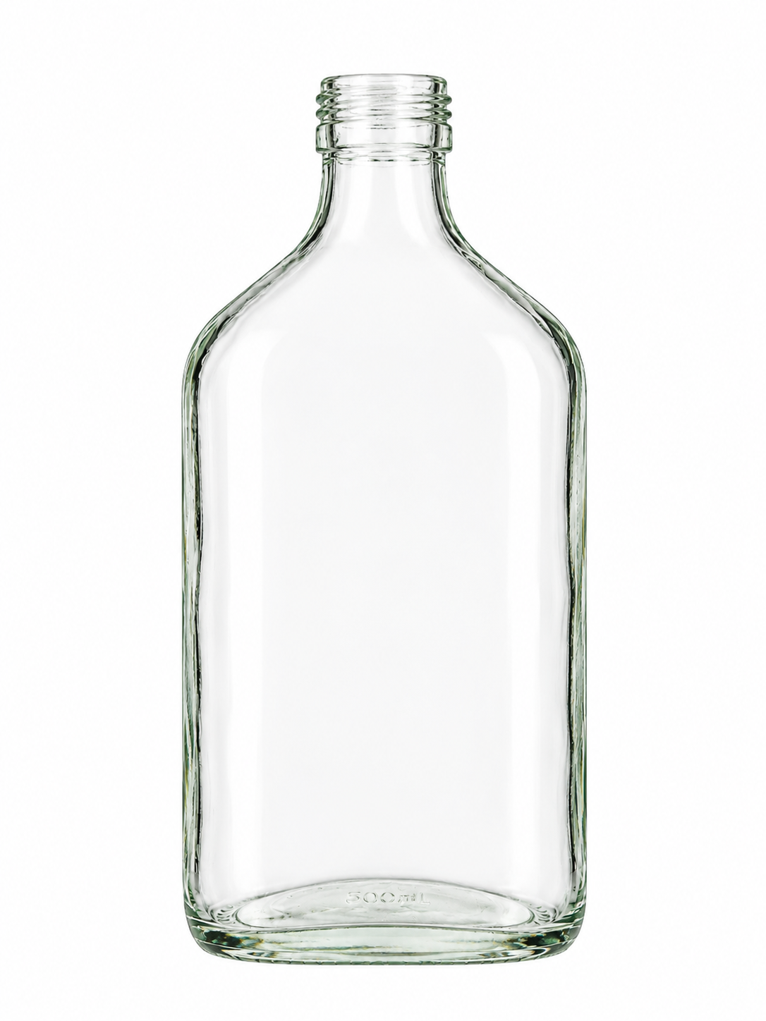 500ML FLASK GLASS BOTTLE - Glass Bottle | General Bottle Supply
