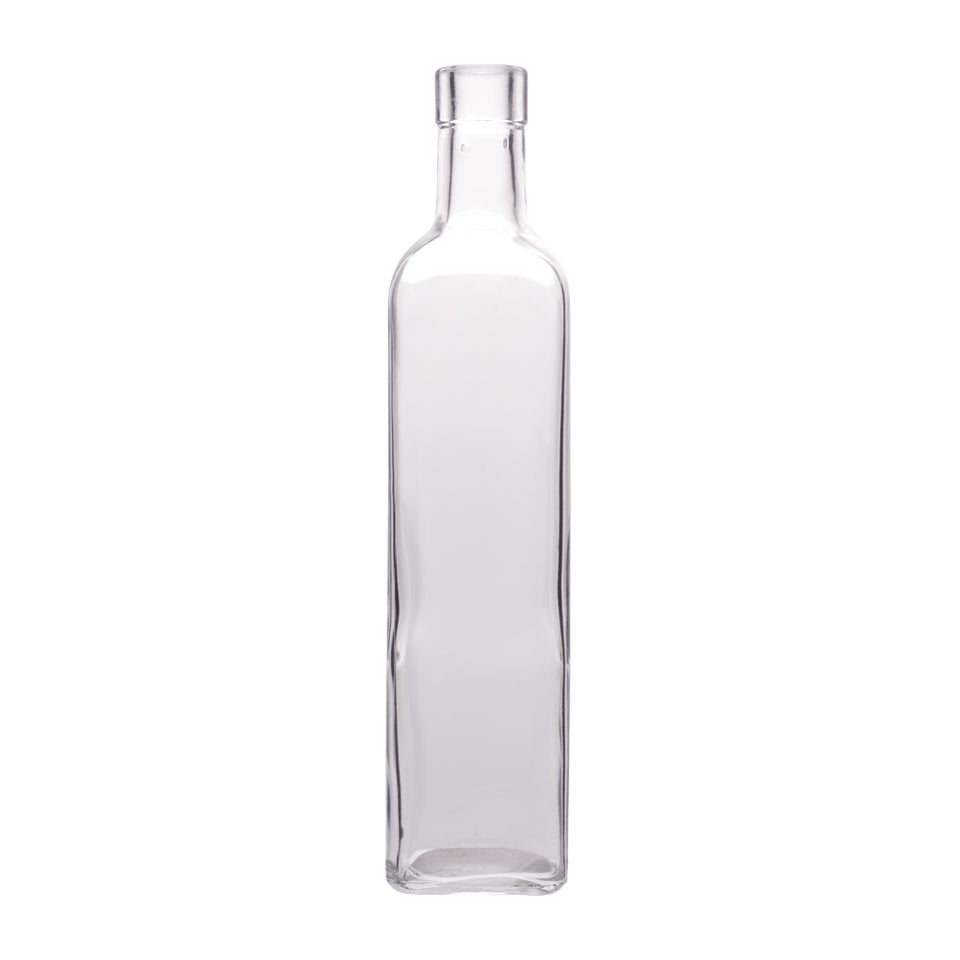 500 ml Quadra Olive Oil Container - Bartop Cork Finish - Glass Bottle | General Bottle Supply