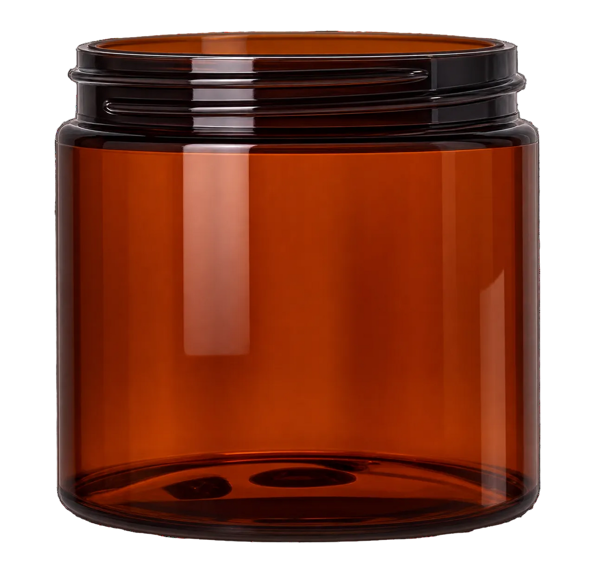 8 oz Wide Mouth PET Jars - Amber - Plastic Jar | General Bottle Supply