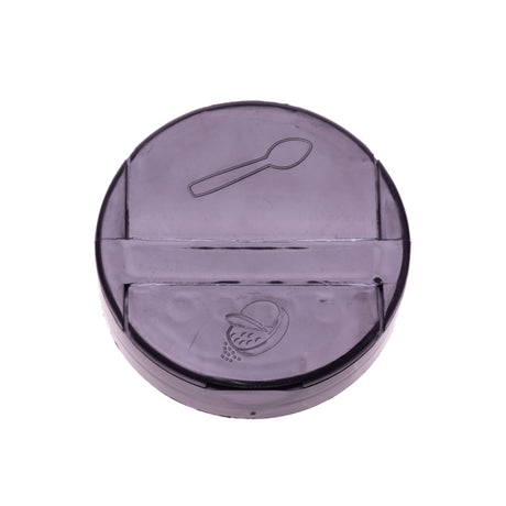 Eco Flap-Rite Flapper Caps with Pressure Sensitive (PS Liner) 0.300 Pour Sifter with 5 Holes - Black 63/485 - Dispensing Caps | General Bottle Supply