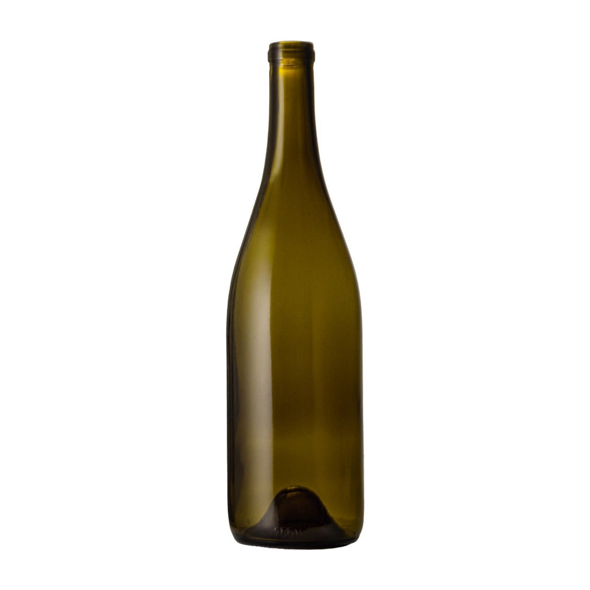 750 ml Antique Green Burgundy Full Punt 485 Grams - Glass Bottle | General Bottle Supply