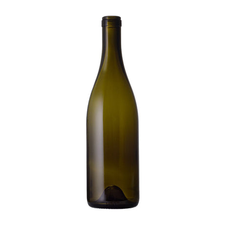 750 ml Antique Green Burgundy Full Punt 619 Grams - Glass Bottle | General Bottle Supply