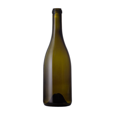 750 ml Antique Green Burgundy Full Punt 672 Grams - Glass Bottle | General Bottle Supply