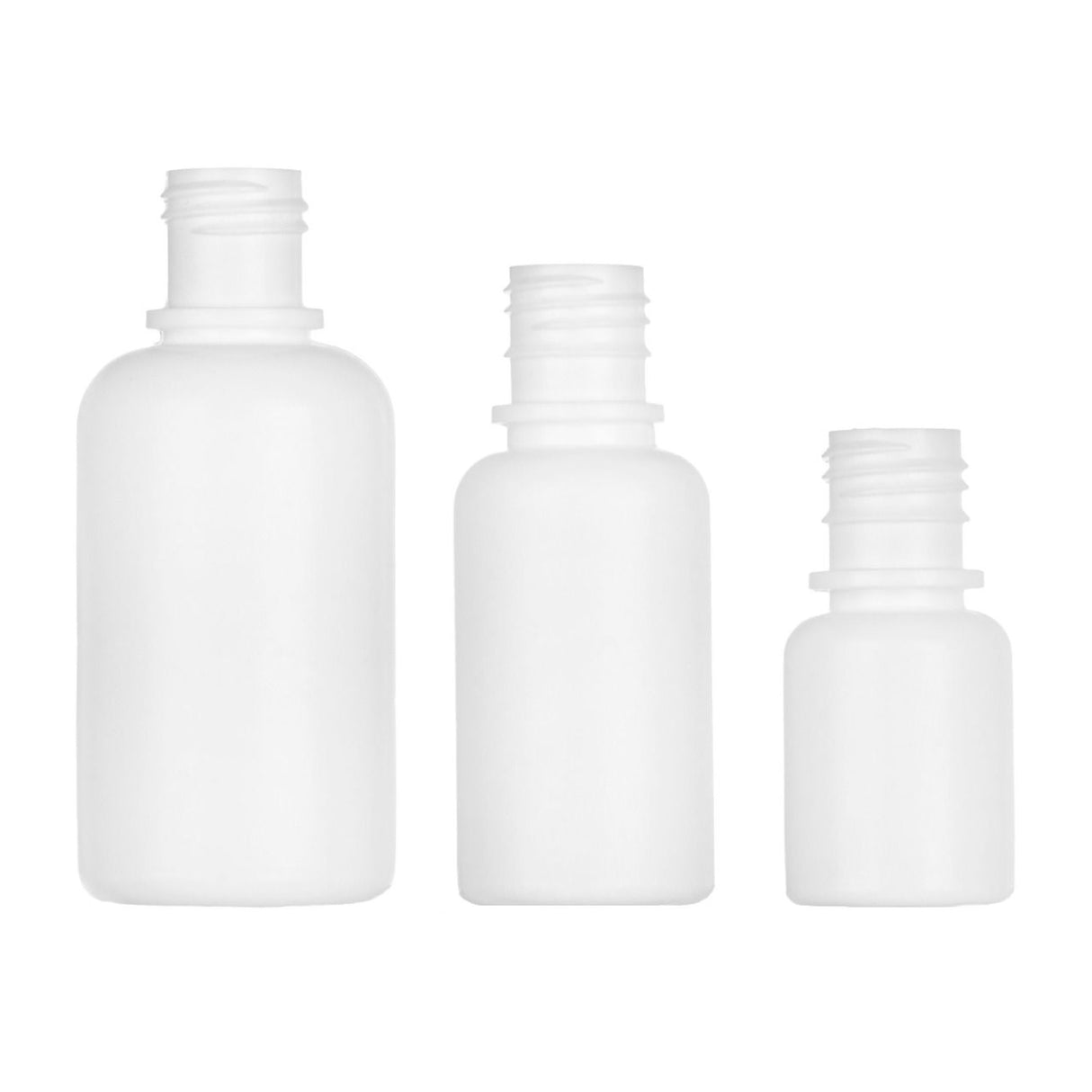 1 oz Boston Round LDPE Bottles - White (15/415) - Plastic Bottle | General Bottle Supply