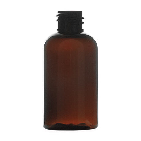2 oz Boston Round PET Bottles - Amber - Plastic Bottle | General Bottle Supply