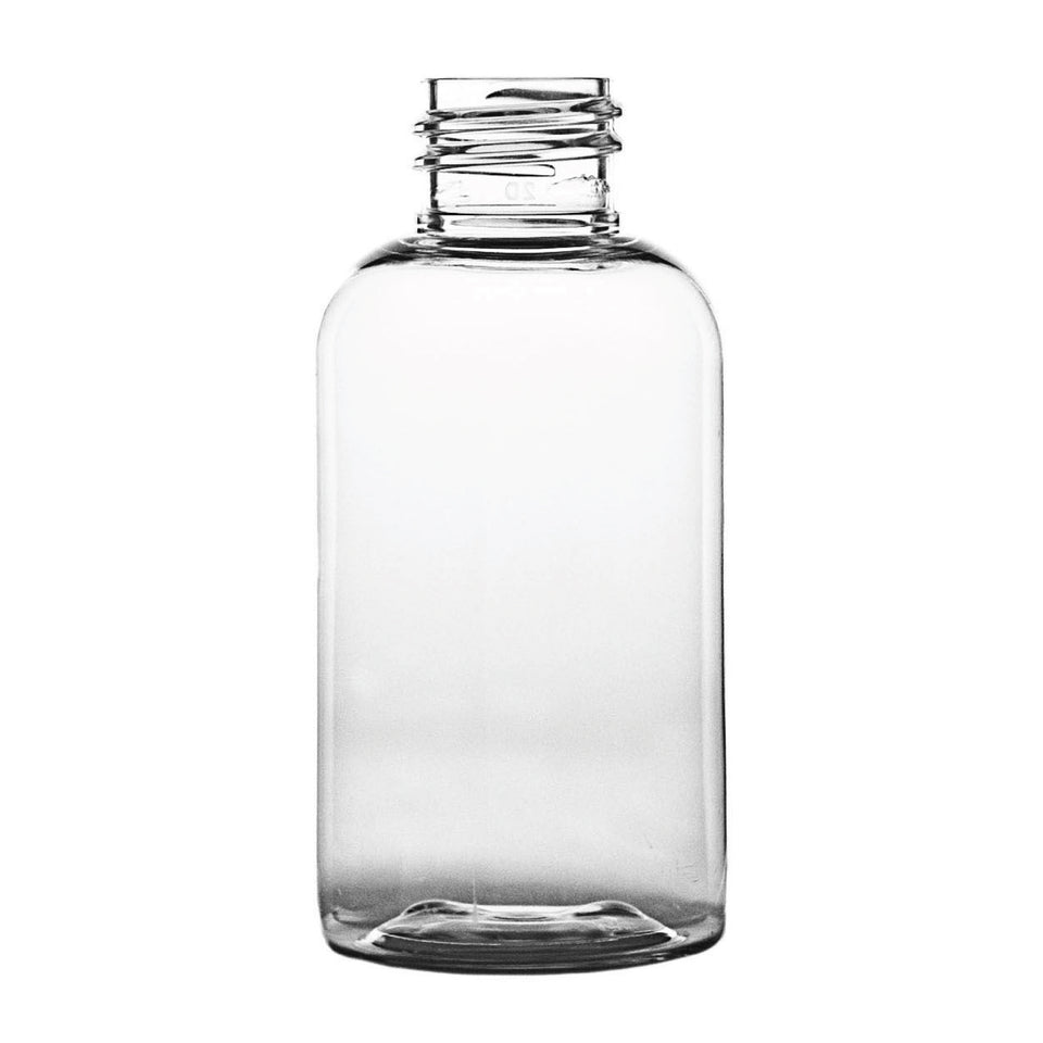 2 oz Boston Round PET Bottles - Clear - Plastic Bottle | General Bottle Supply