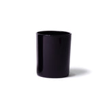 7oz Glass Candle Jar - Black Glossy (External) - Glass Jar | General Bottle Supply