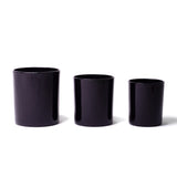 15oz Glass Candle Jar - Black Glossy (External) - Glass Jar | General Bottle Supply