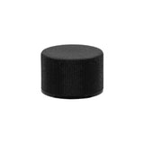 Plastic Ribbed Caps with Foam Liner (F217) - Black (89/400) - Assorted Caps | General Bottle Supply
