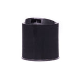 Disc or Press Top - Ribbed - Black (24/410) - Dispensing Caps | General Bottle Supply