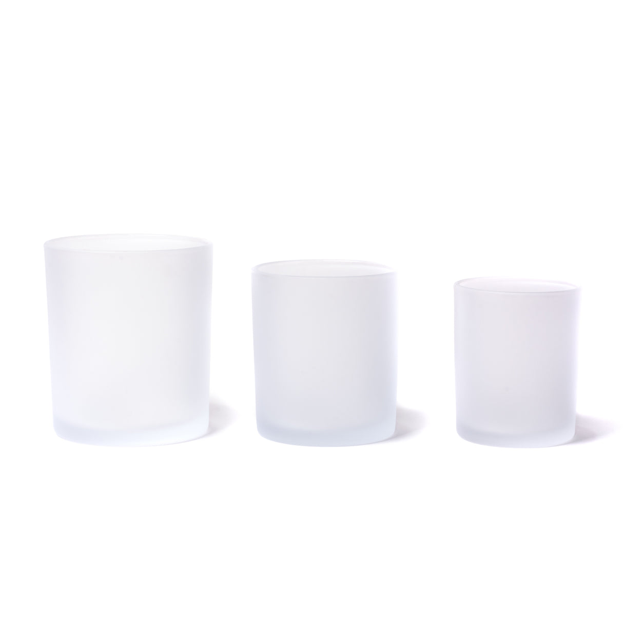 7oz Glass Candle Jar - Clear Frosted - Glass Jar | General Bottle Supply