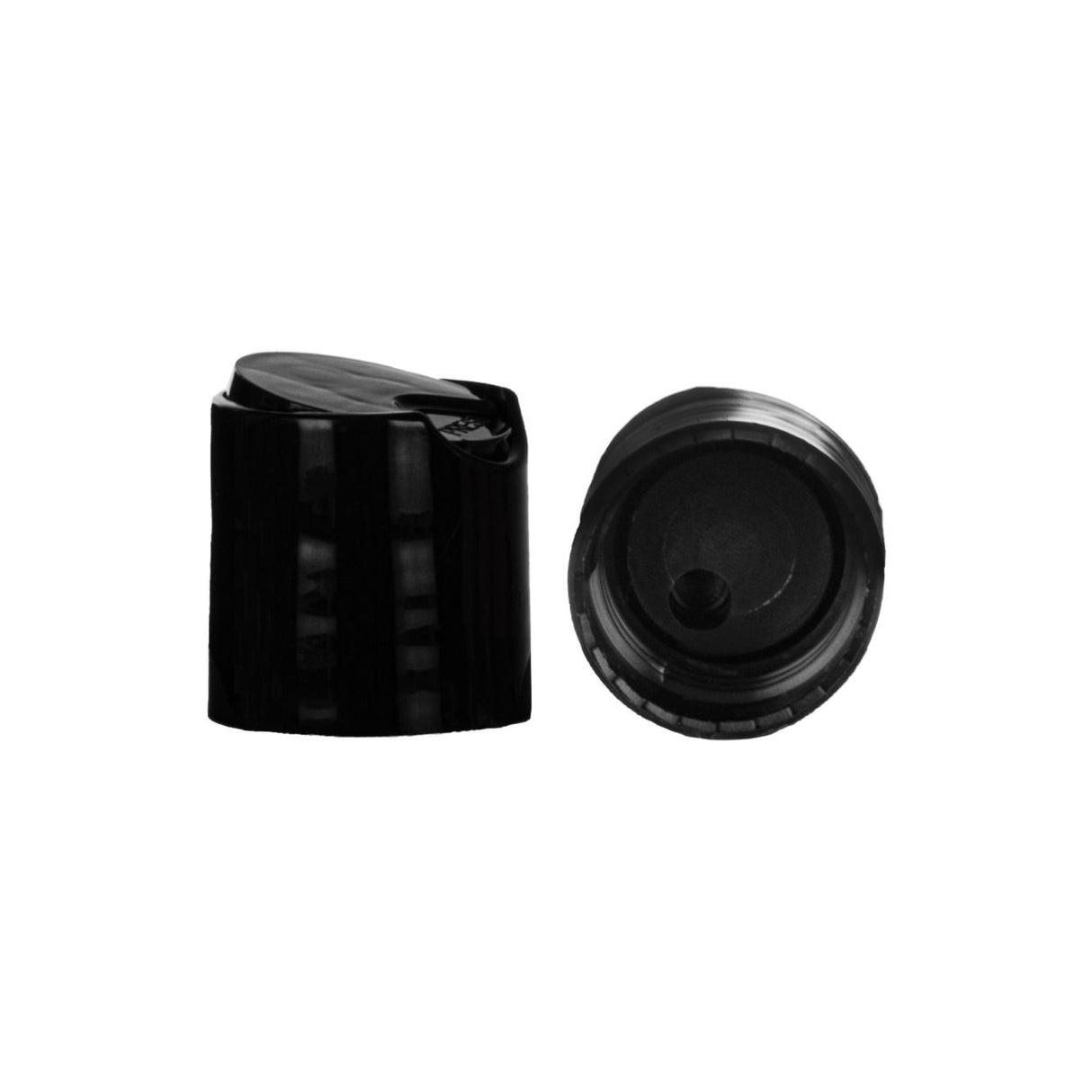 Disc or Press Top Smooth - Black (24/410) - Dispensing Caps | General Bottle Supply