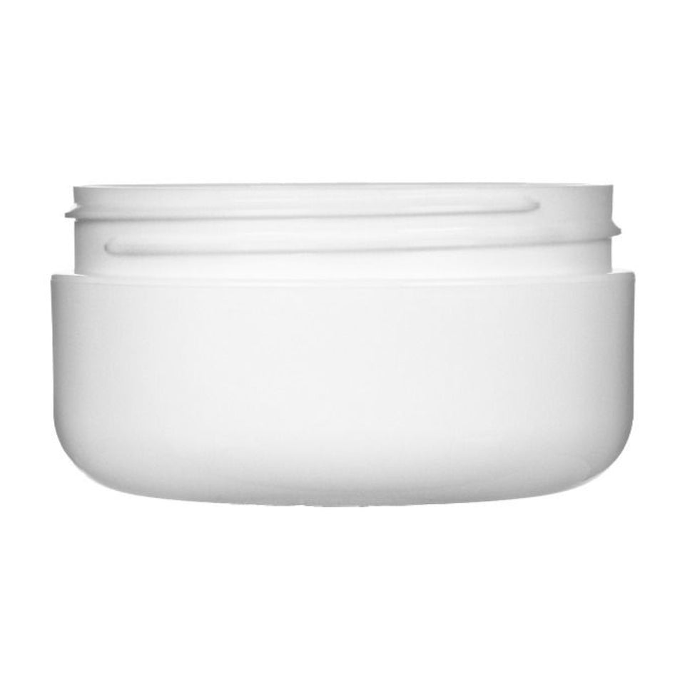 4 oz Double Wall Jar Round Base - White (89/400) - Plastic Jar | General Bottle Supply