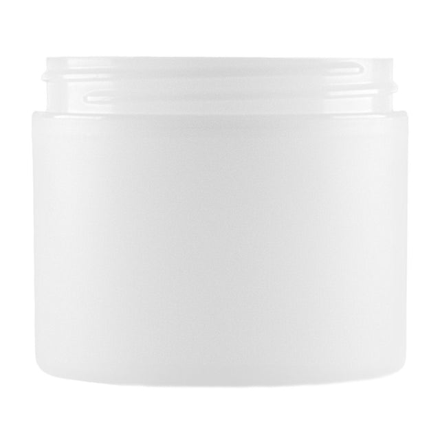 4 oz Double Wall Jar Straight Base - Frosted - Plastic Jar | General Bottle Supply