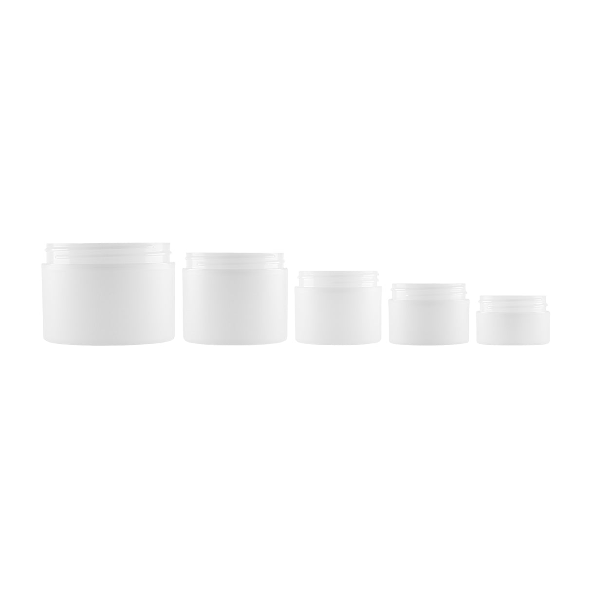 4 oz Double Wall Jar Straight Base - Frosted - Plastic Jar | General Bottle Supply